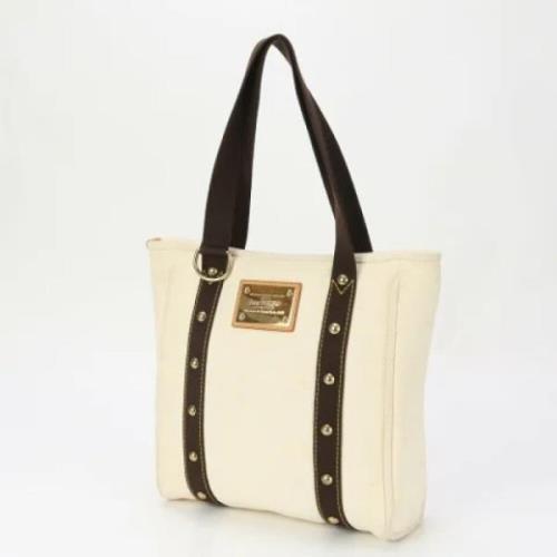 Pre-owned Canvas louis-vuitton-bags Louis Vuitton Vintage , Beige , Da...