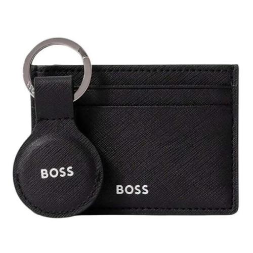 Zwarte Kaarthouder Hugo Boss , Black , Heren