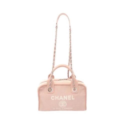 Pre-owned Canvas chanel-bags Chanel Vintage , Pink , Dames