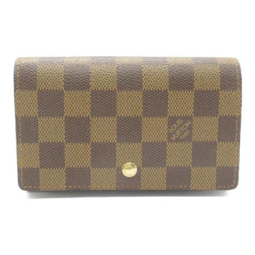 Pre-owned Canvas wallets Louis Vuitton Vintage , Brown , Dames