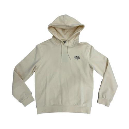 Biologische Fleece Hoodie Standard Rue Madame A.p.c. , Beige , Heren