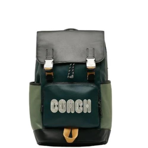 Pre-owned Canvas backpacks Coach Pre-owned , Green , Dames