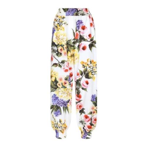 Bloemenprint broek Dolce & Gabbana , Multicolor , Dames