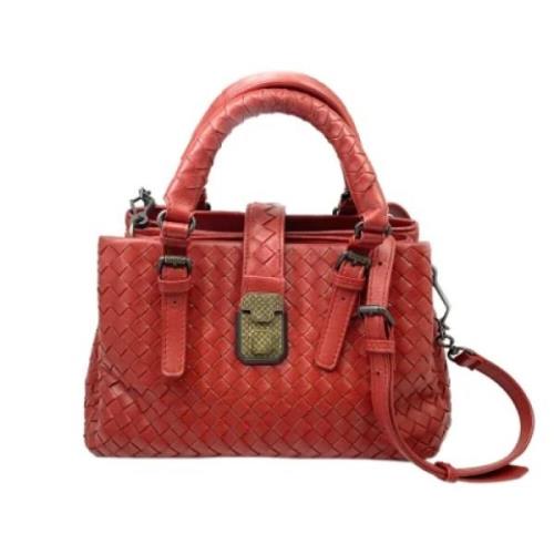 Pre-owned Leather handbags Bottega Veneta Vintage , Red , Dames