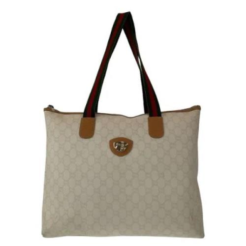 Pre-owned Canvas gucci-bags Gucci Vintage , Beige , Dames