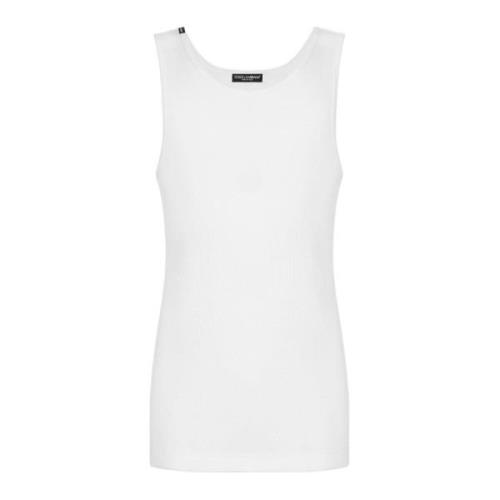 Tanktop met Canotta Stijl Dolce & Gabbana , White , Heren