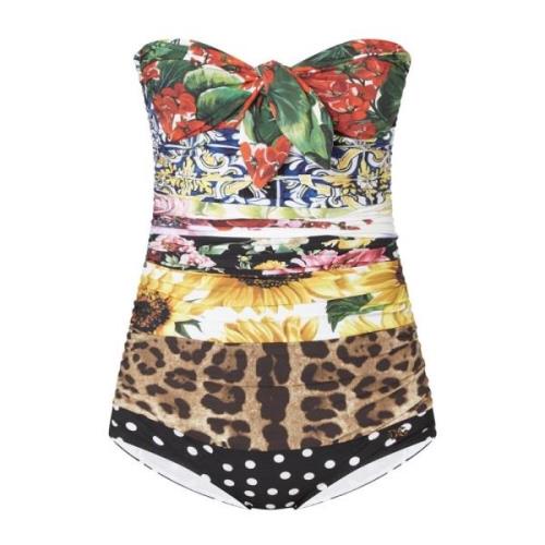 Gestreepte Badpak Dolce & Gabbana , Multicolor , Dames