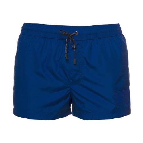 Logo Zwemshorts Dolce & Gabbana , Blue , Heren