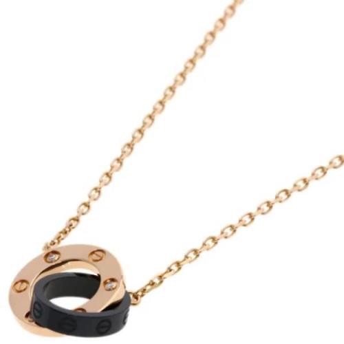 Pre-owned Rose Gold necklaces Cartier Vintage , Pink , Dames