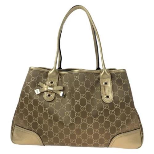 Pre-owned Canvas totes Gucci Vintage , Brown , Dames