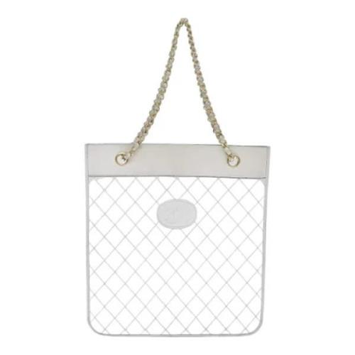 Pre-owned Leather chanel-bags Chanel Vintage , White , Dames