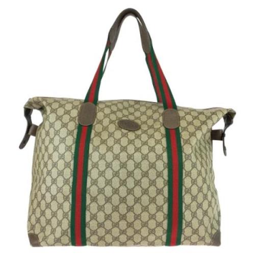 Pre-owned Canvas travel-bags Gucci Vintage , Brown , Dames