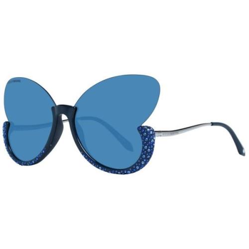 Blauwe Vlinder Zonnebril Swarovski , Blue , Dames