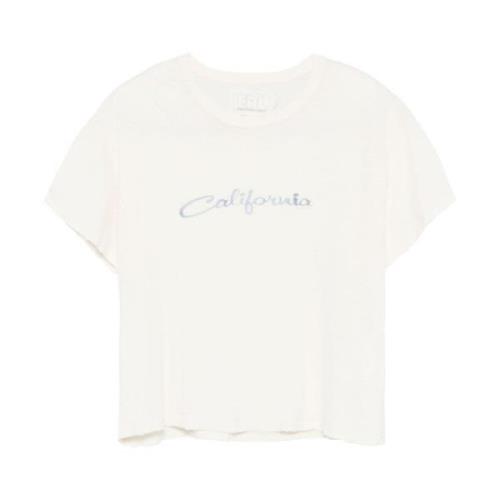 California Print Wit T-shirt ERL , White , Heren