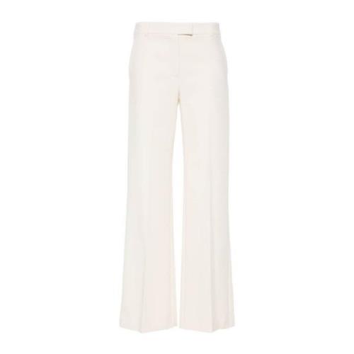 Ivoor Wit Twill Broek Patrizia Pepe , Beige , Dames