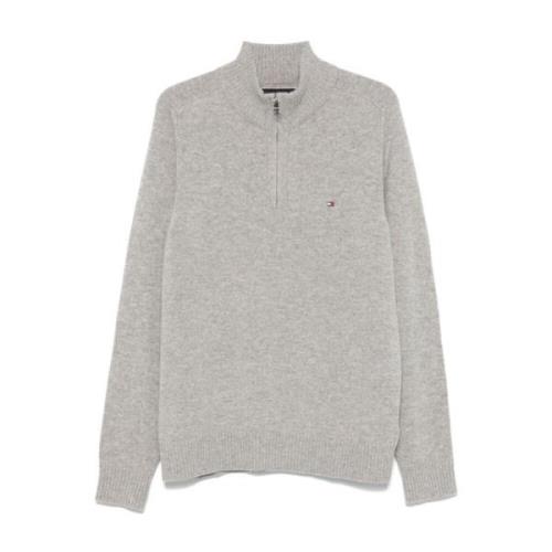 Grijze Gebreide Trui Tommy Hilfiger , Gray , Heren