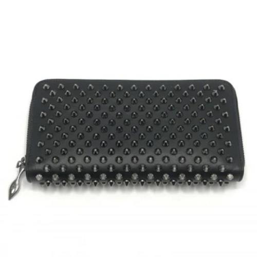 Pre-owned Leather wallets Christian Louboutin Pre-owned , Black , Dame...