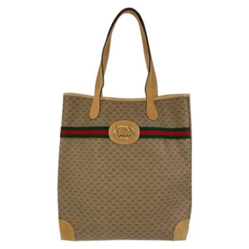 Pre-owned Canvas gucci-bags Gucci Vintage , Brown , Heren