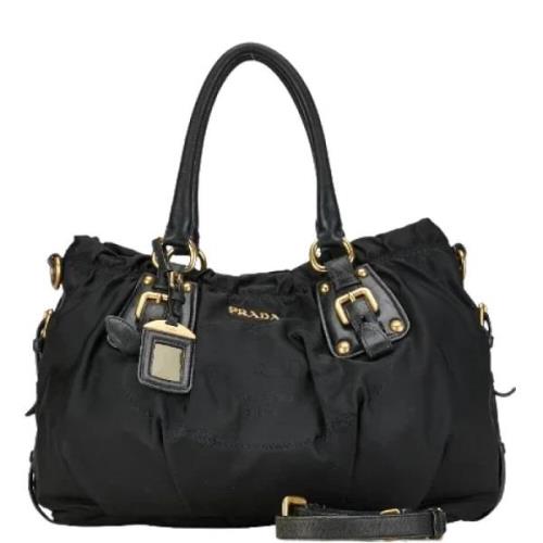 Pre-owned Canvas prada-bags Prada Vintage , Black , Dames