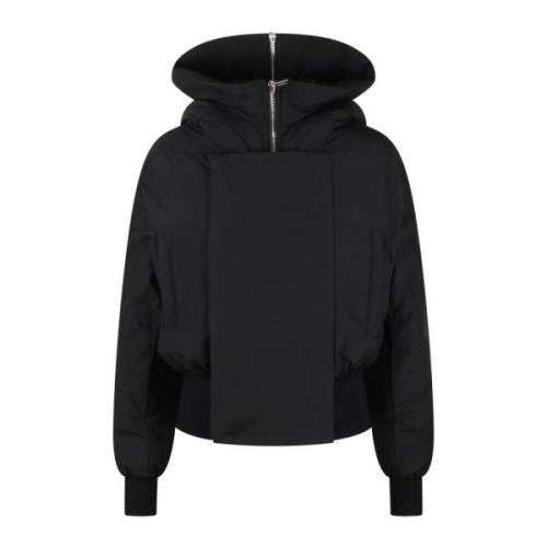 Oversized Katoenen Parka met Ganzendons Moncler , Black , Dames