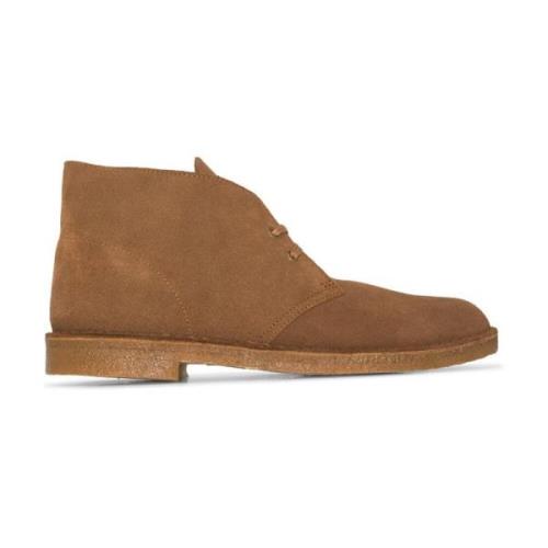 Bruine Suède Veterschoenen Clarks , Brown , Heren