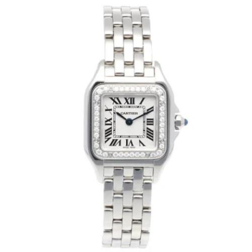 Pre-owned Glass watches Cartier Vintage , Gray , Dames