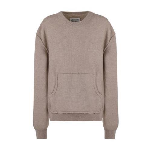 Walnoot Crewneck Sweatshirt Maison Margiela , Brown , Heren