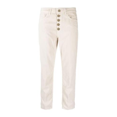 Ivoor Broek voor Vrouwen Dondup , Beige , Dames