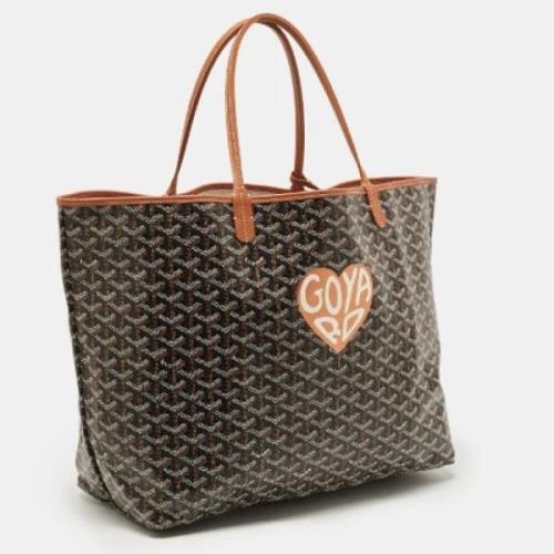 Pre-owned Leather totes Goyard Vintage , Brown , Dames