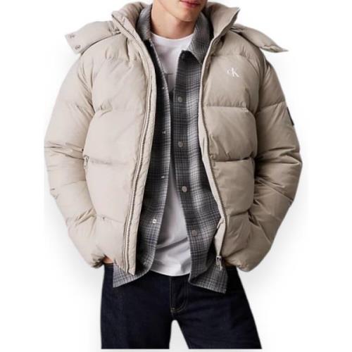 Essential Down Jacket Calvin Klein , Beige , Heren