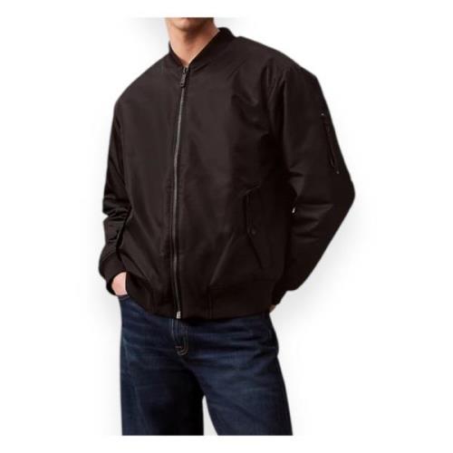 Gewatteerde Nylon Hero Bomber Jas Calvin Klein , Black , Heren