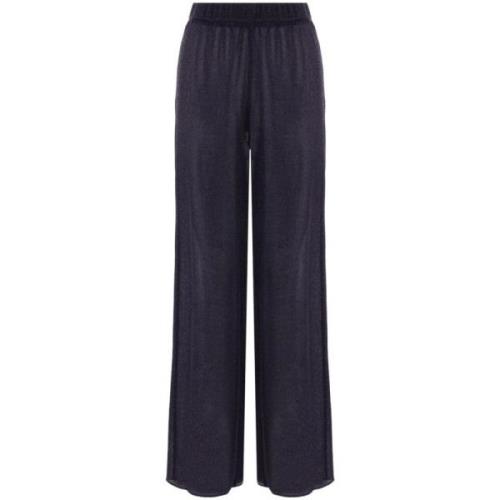 Nachtblauwe Wijde Pijp Broek Oseree , Blue , Dames