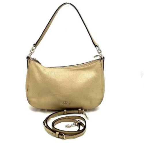 Pre-owned Leather shoulder-bags Coach Pre-owned , White , Dames