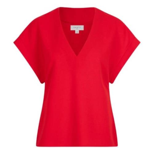 Gedetailleerde Split Top in Rood Dante 6 , Red , Dames