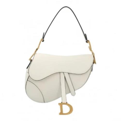 Pre-owned Leather dior-bags Dior Vintage , Beige , Dames