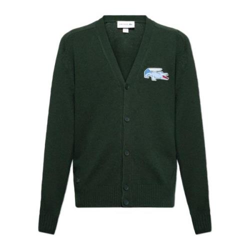 Vest met logo-vormige patch Lacoste , Green , Heren