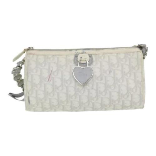 Pre-owned Leather dior-bags Dior Vintage , White , Dames