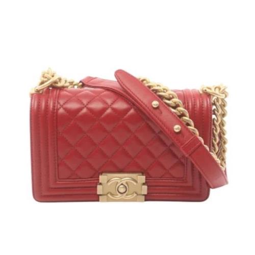 Pre-owned Leather chanel-bags Chanel Vintage , Red , Dames