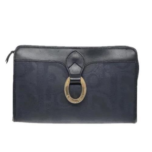 Pre-owned Canvas clutches Dior Vintage , Blue , Dames