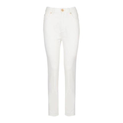 Slim fit jeans Balmain , White , Dames