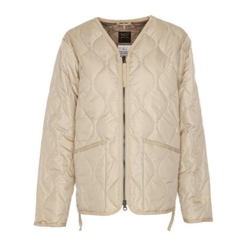 Gewatteerde V-hals jas Taion , Beige , Heren