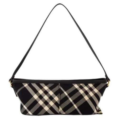 Cotton handbags Burberry , Black , Dames