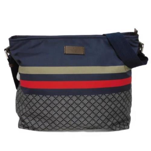 Pre-owned Canvas crossbody-bags Gucci Vintage , Blue , Dames