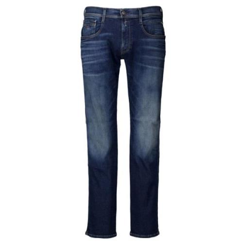 Blauwe Jeans Stijlvol Model Replay , Blue , Heren