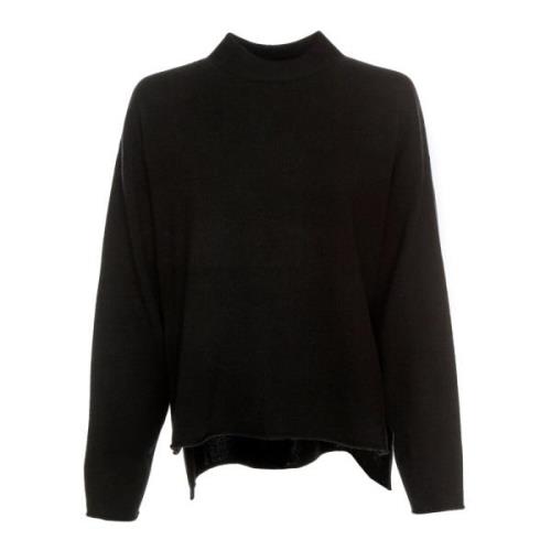 Timothea2 Gebreide Trui met Turtleneck Drykorn , Black , Dames