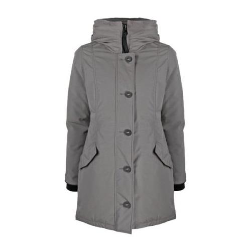 Grijze donsjas met capuchon Canada Goose , Gray , Dames