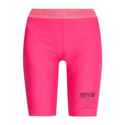 Fuchsia Broek voor Vrouwen Versace Jeans Couture , Pink , Dames