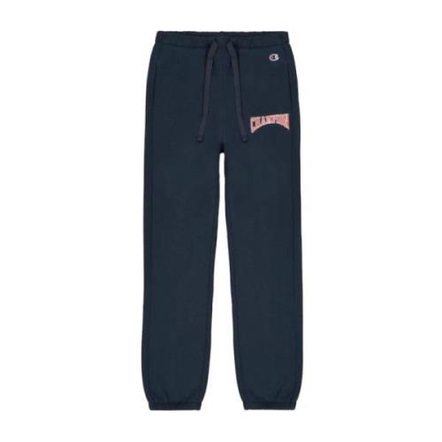 Navy Blauwe Elastische Joggerbroek Champion , Blue , Dames