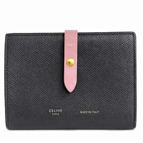 Pre-owned Leather wallets Celine Vintage , Gray , Dames