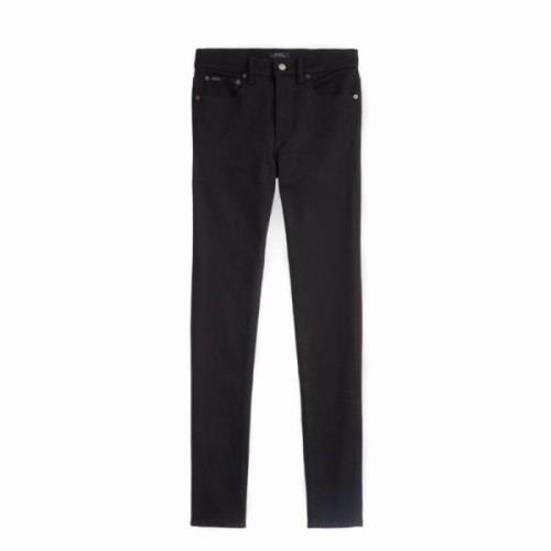 Zwarte Straight Jeans Casual Stijl Polo Ralph Lauren , Black , Dames